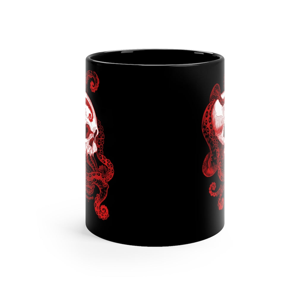 Aguero's Tattoo Cthulhu's Skull 11oz Black Mug