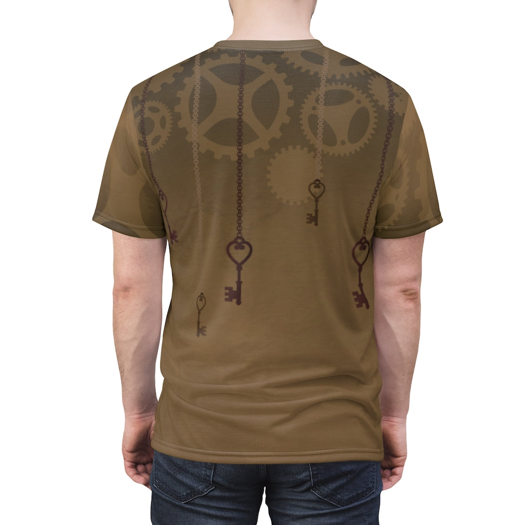 Steampunk Gear and Keys, Unisex Tee