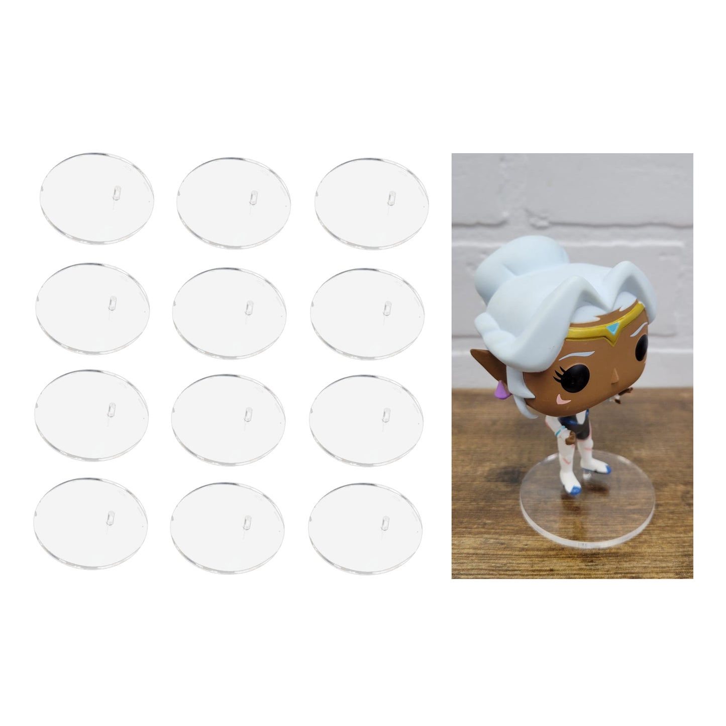 Acrylic Base Toy Stand Replacements, ideal for Funko Pop Vinyl NEW VERSION