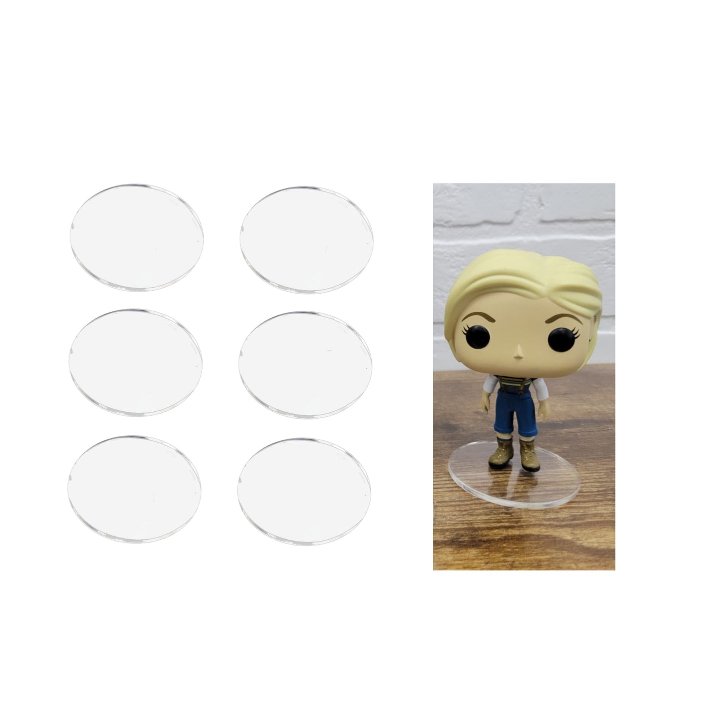 Acrylic Base Toy Stand Replacements, ideal for Funko Pop Vinyl NEW VERSION