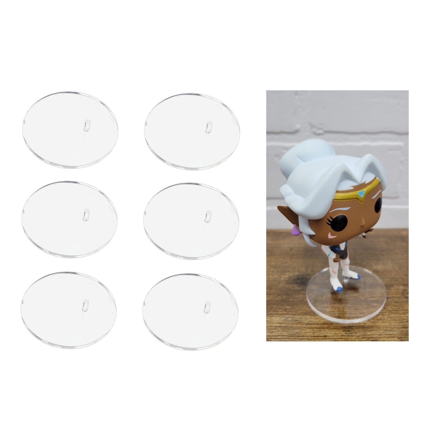 Acrylic Base Toy Stand Replacements, ideal for Funko Pop Vinyl NEW VERSION