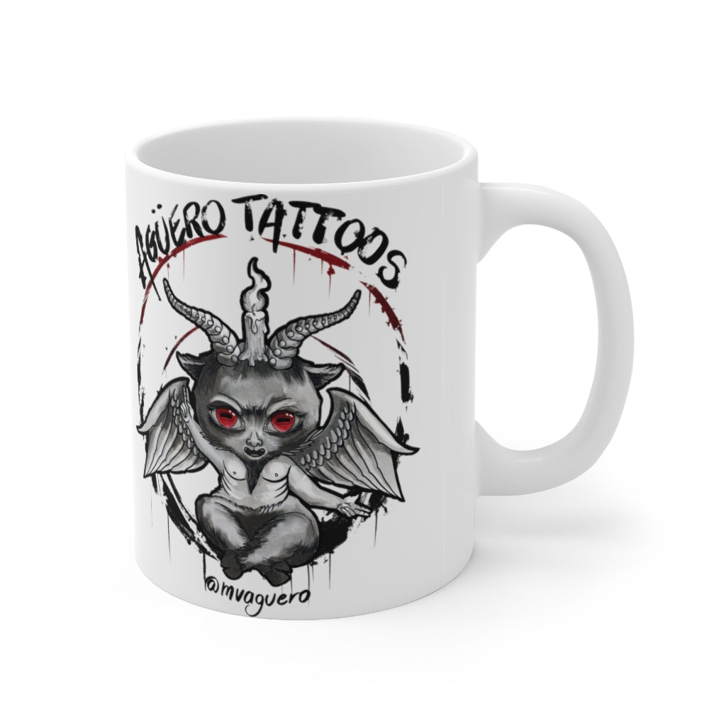 Aguero's Tattoos Little Baphy Ceramic Mug 11oz