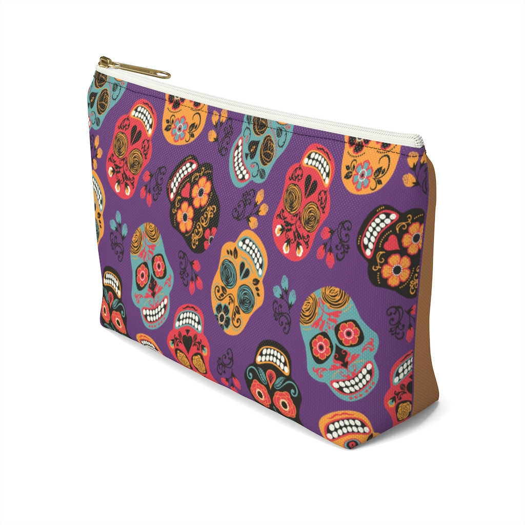 Sugar Skulls Accessory Pouch w T-bottom