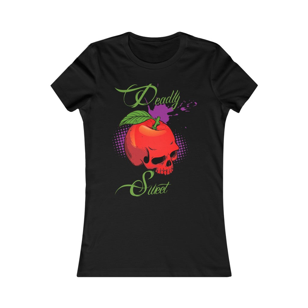 Deadly Sweet Apple Poisoned Skull Women Tee