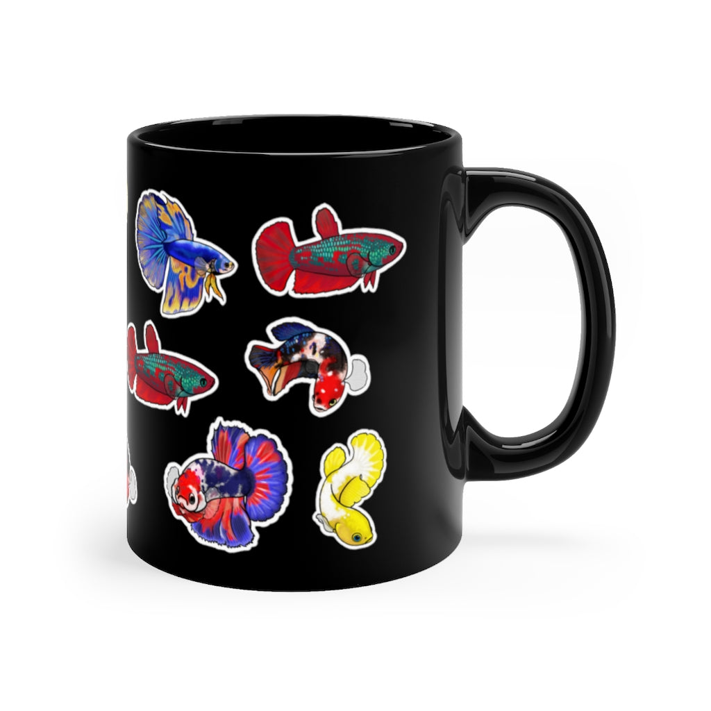 NW Bettas Group Black mug 11oz