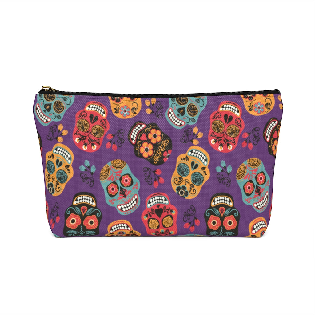 Sugar Skulls Accessory Pouch w T-bottom