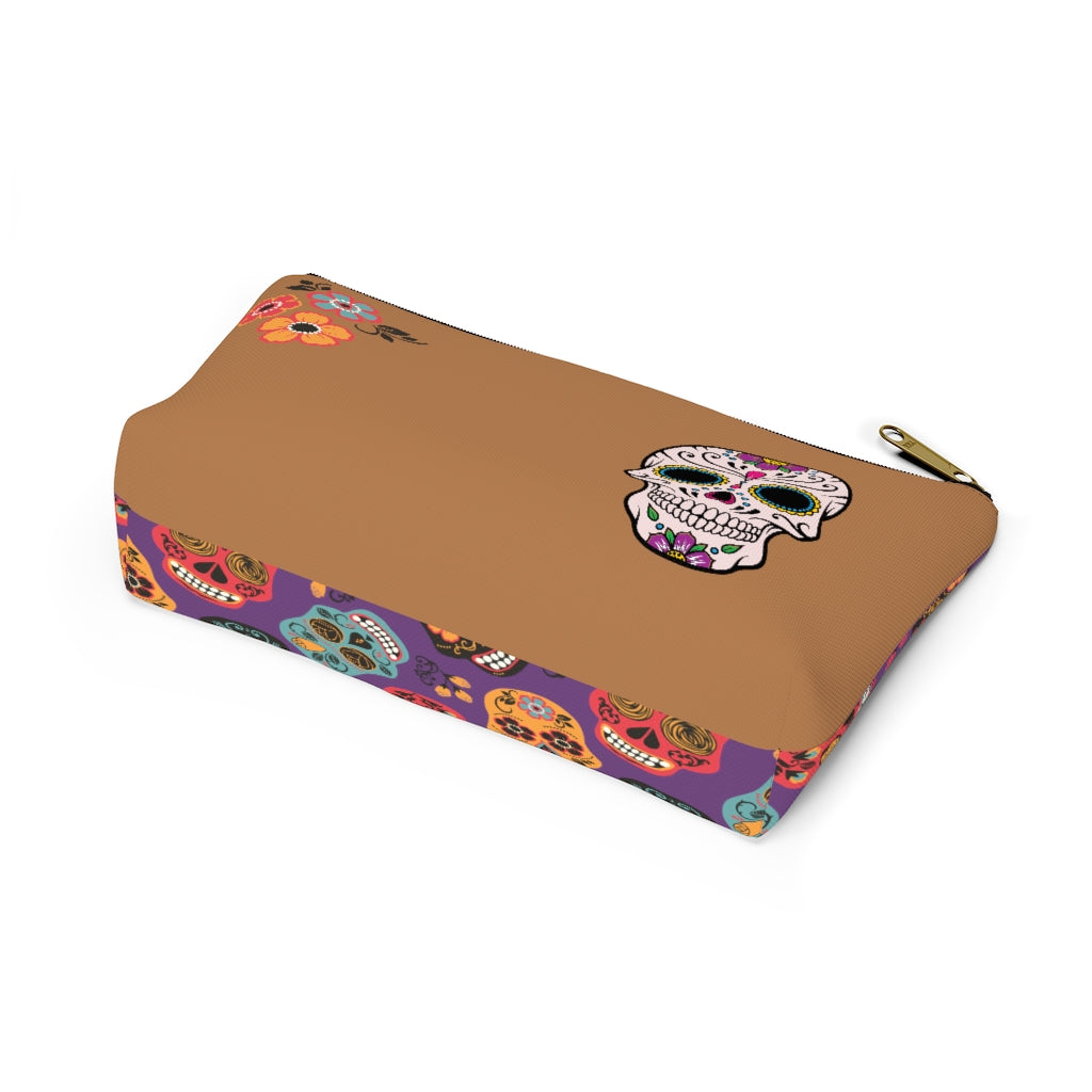 Sugar Skulls Accessory Pouch w T-bottom