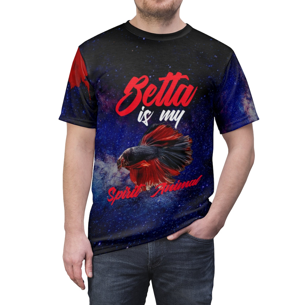 NWBettas "Betta is my Spirit Animal" Full Print Tee