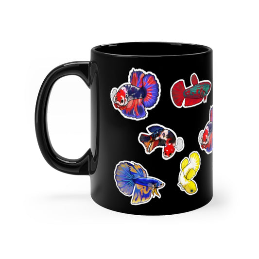 NW Bettas Group Black mug 11oz