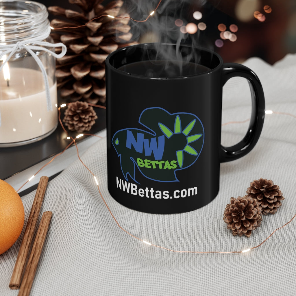 NW Bettas Logo Black mug 11oz