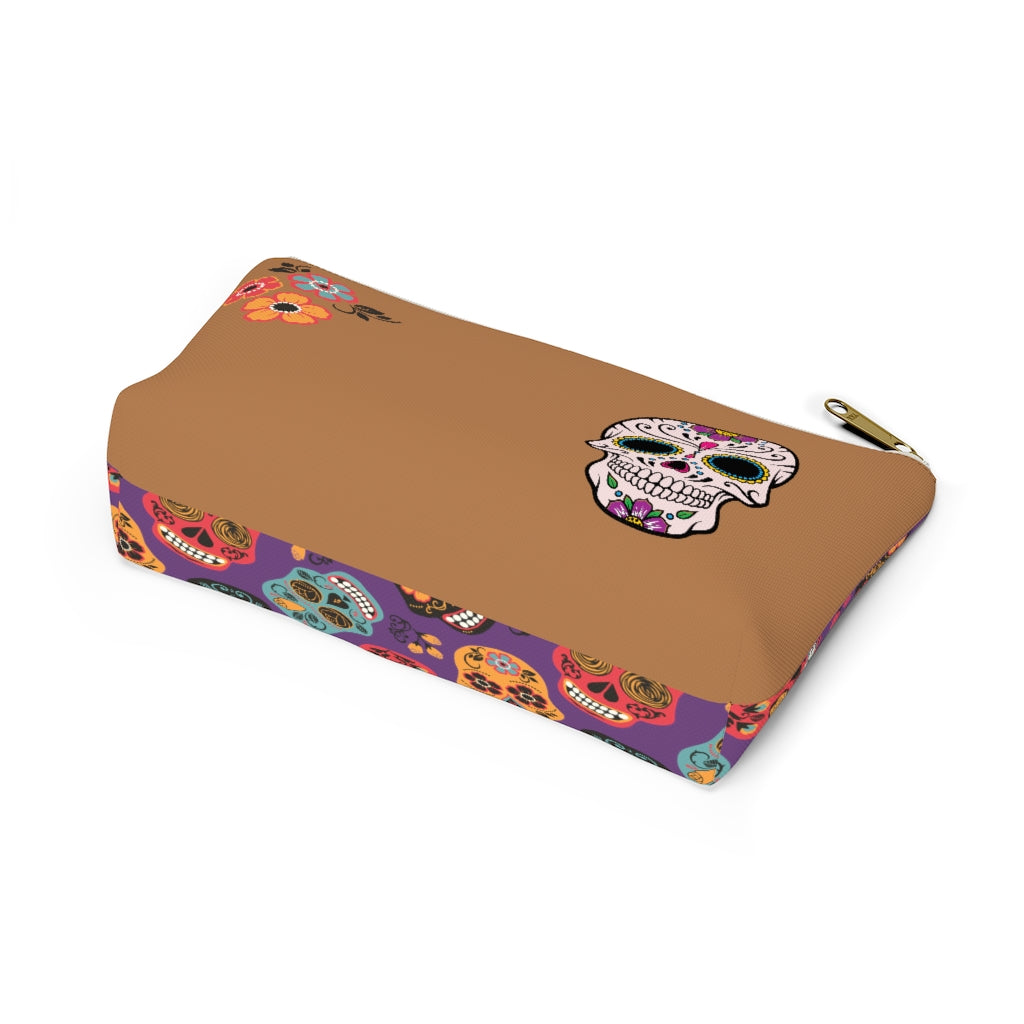 Sugar Skulls Accessory Pouch w T-bottom