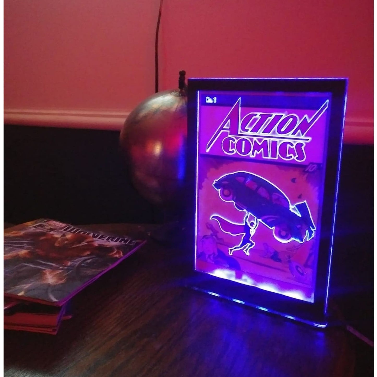 8x6" Acrylic LED Comic Poster Display Custom made for any cover you want!