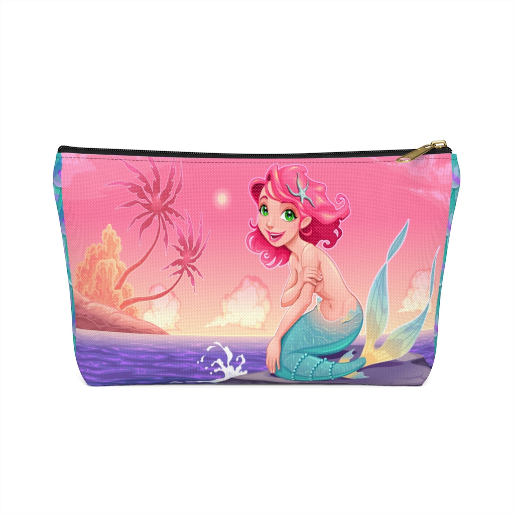 Beautiful Mermaid Accessory Pouch w T-bottom