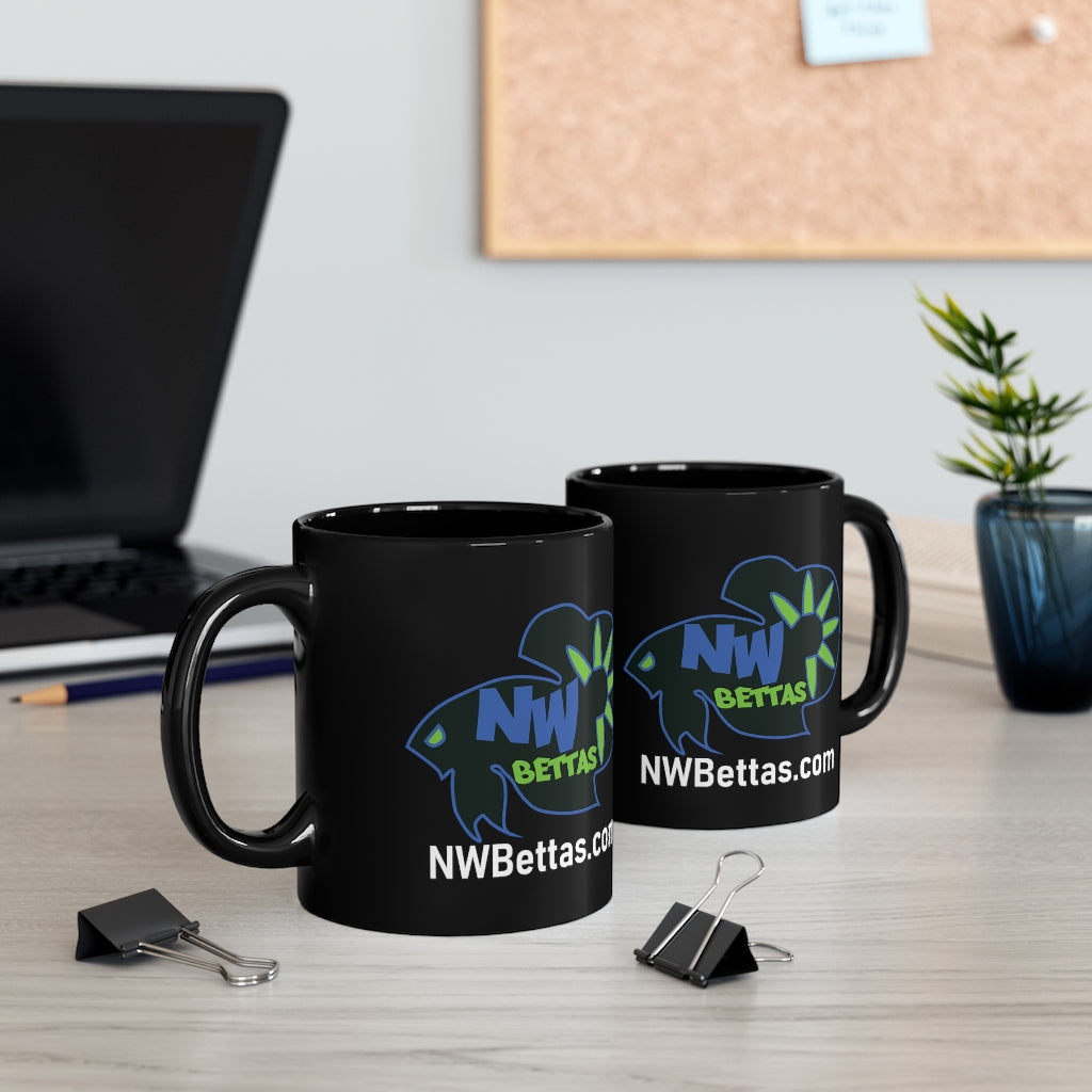 NW Bettas Logo Black mug 11oz