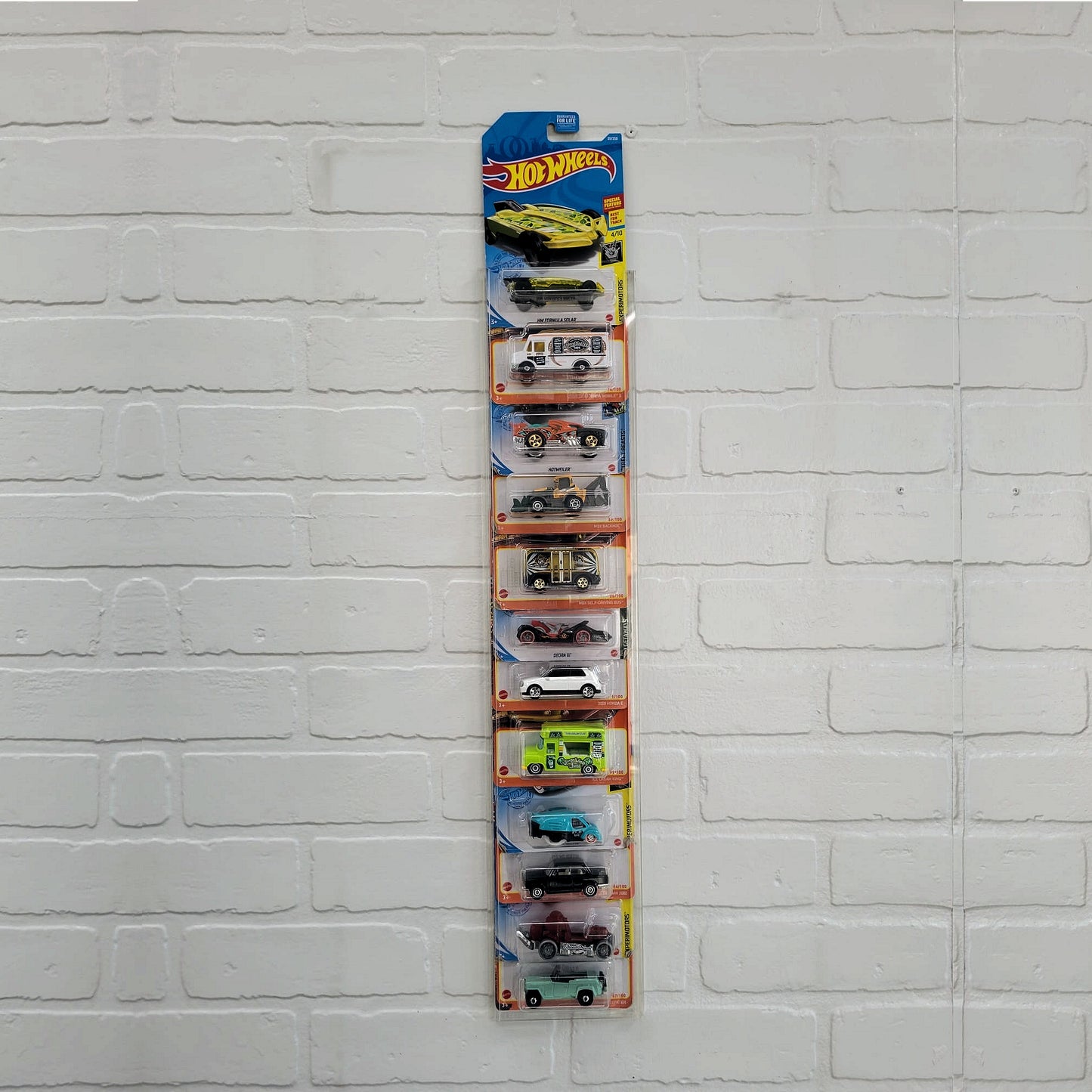 Acrylic Display Rack for Diecast 1/64 on blister, Hot Wheels, Matchbox and more