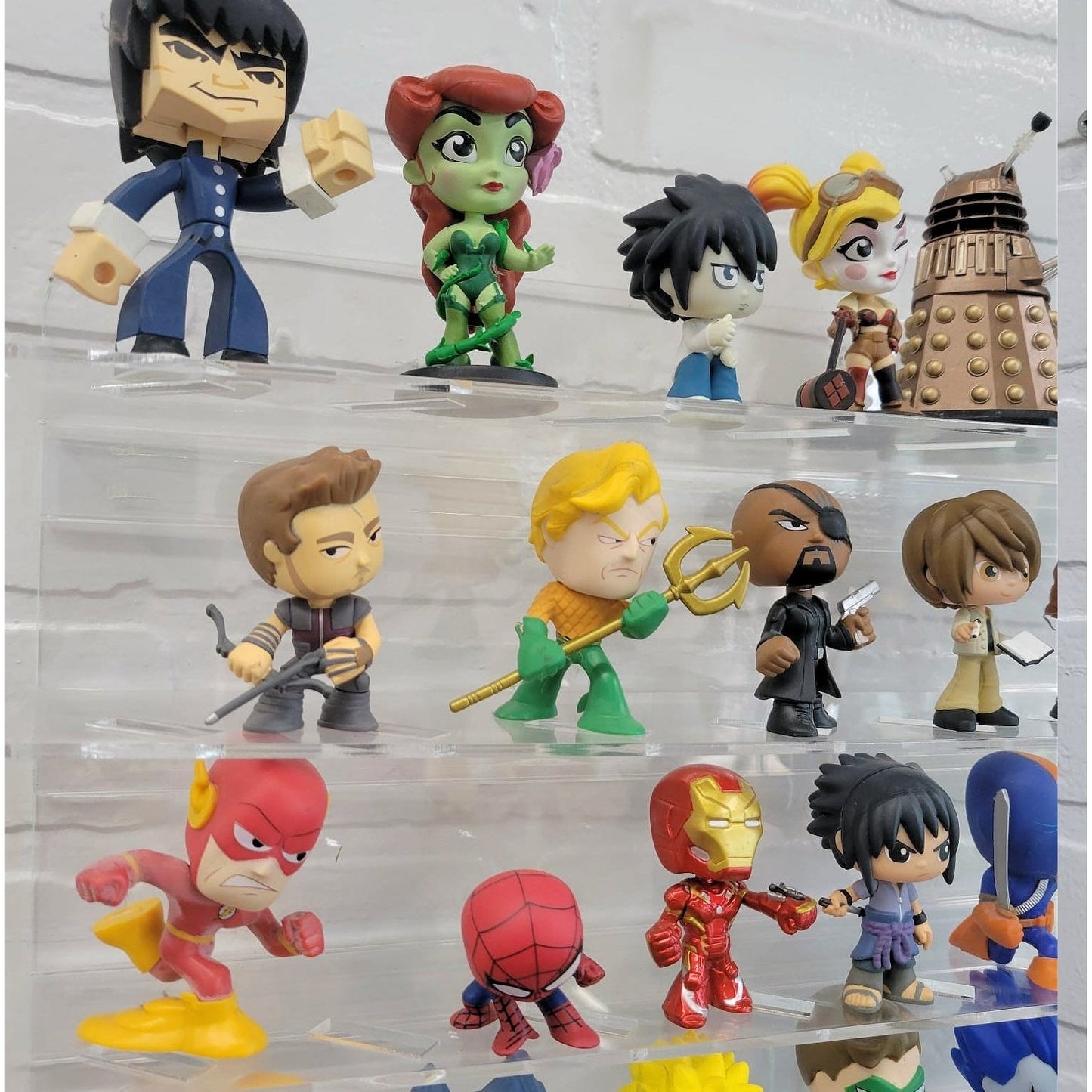 Acrylic Wall Display Case for 24 Mini Figurines, No Assembly Required, just Hang on