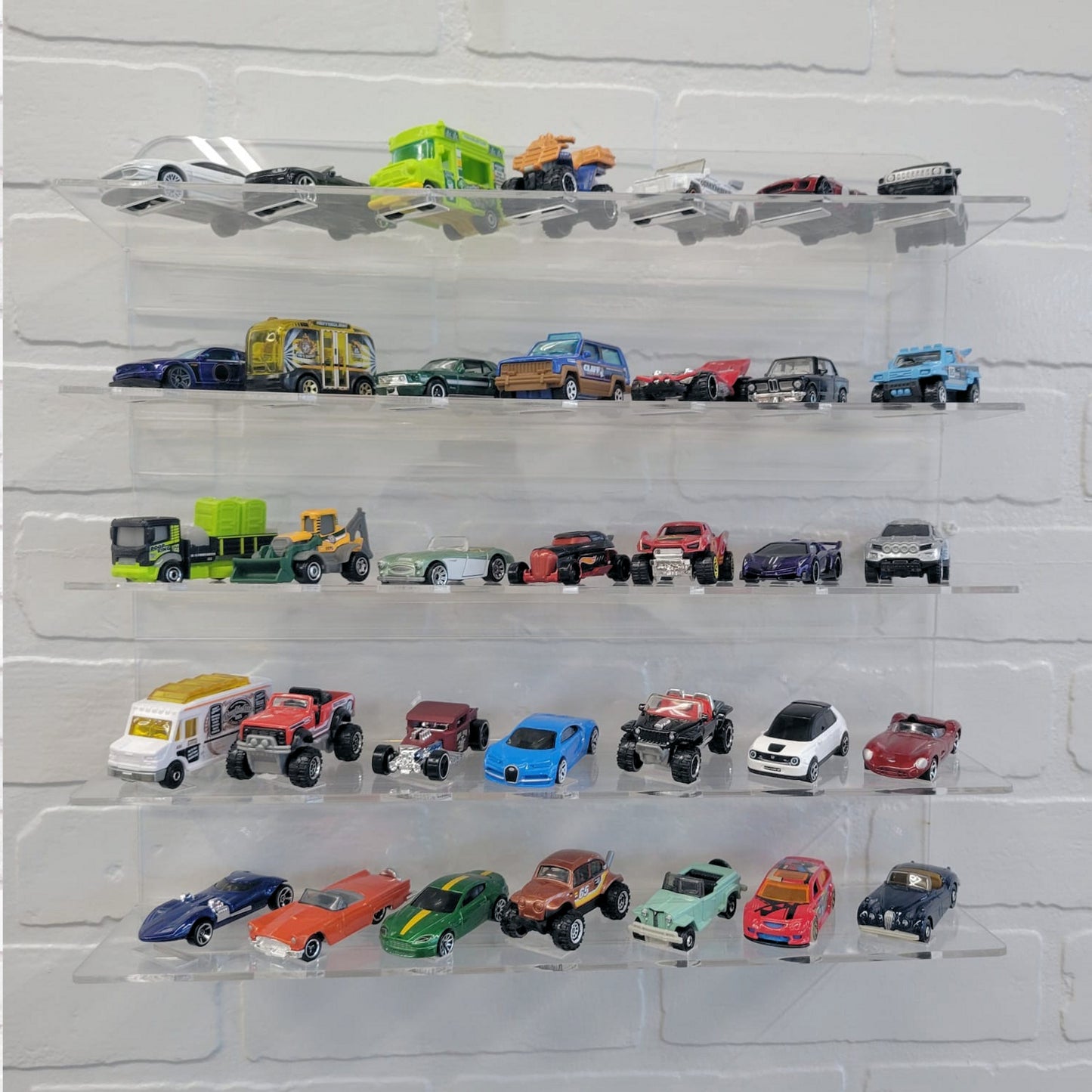 Acrylic Display for 35 Diecast 1/64, Hot Wheels, Matchbox and more