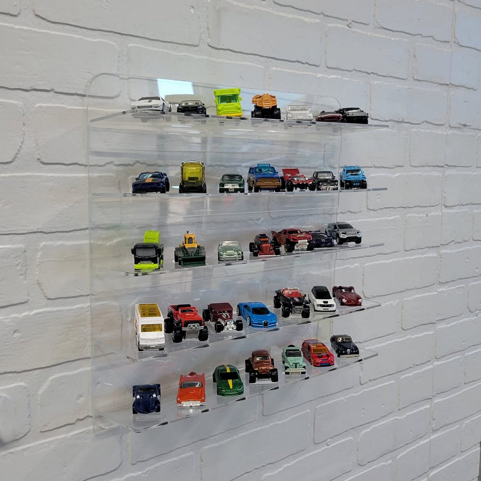 Acrylic Display for 35 Diecast 1/64, Hot Wheels, Matchbox and more