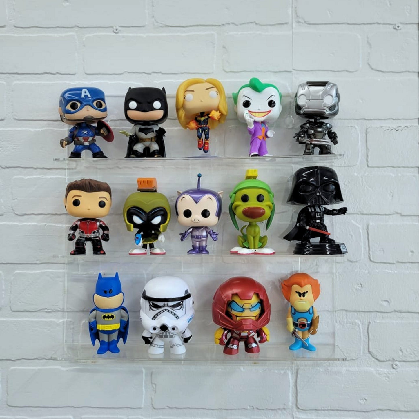 Acrylic Wall Display Case for 15 Funko Pop, No Assembly Required, just Hang on