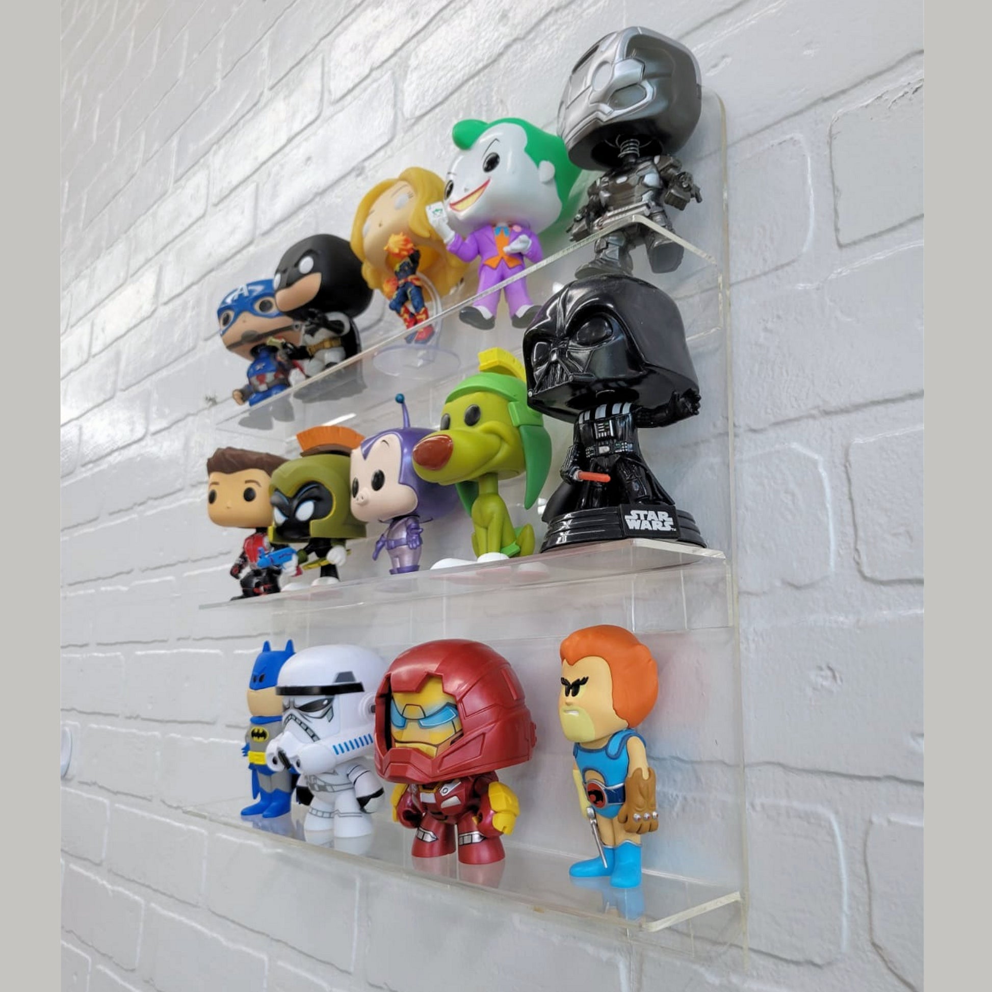 Acrylic Wall Display Case for 15 Funko Pop, No Assembly Required, just Hang on