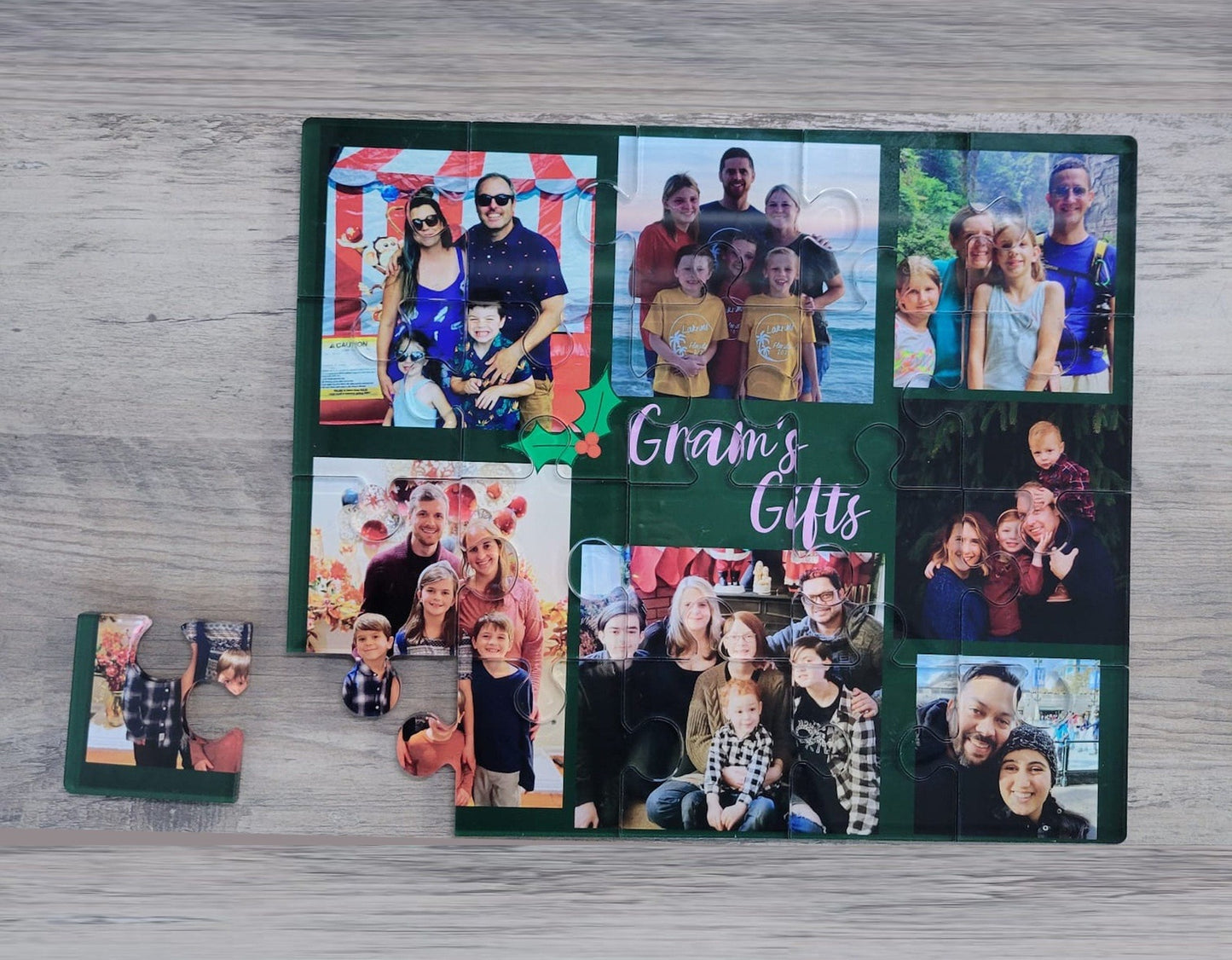 Custom Made Plexiglass Puzzle Family Photo, or any theme ideal for Valentines Day