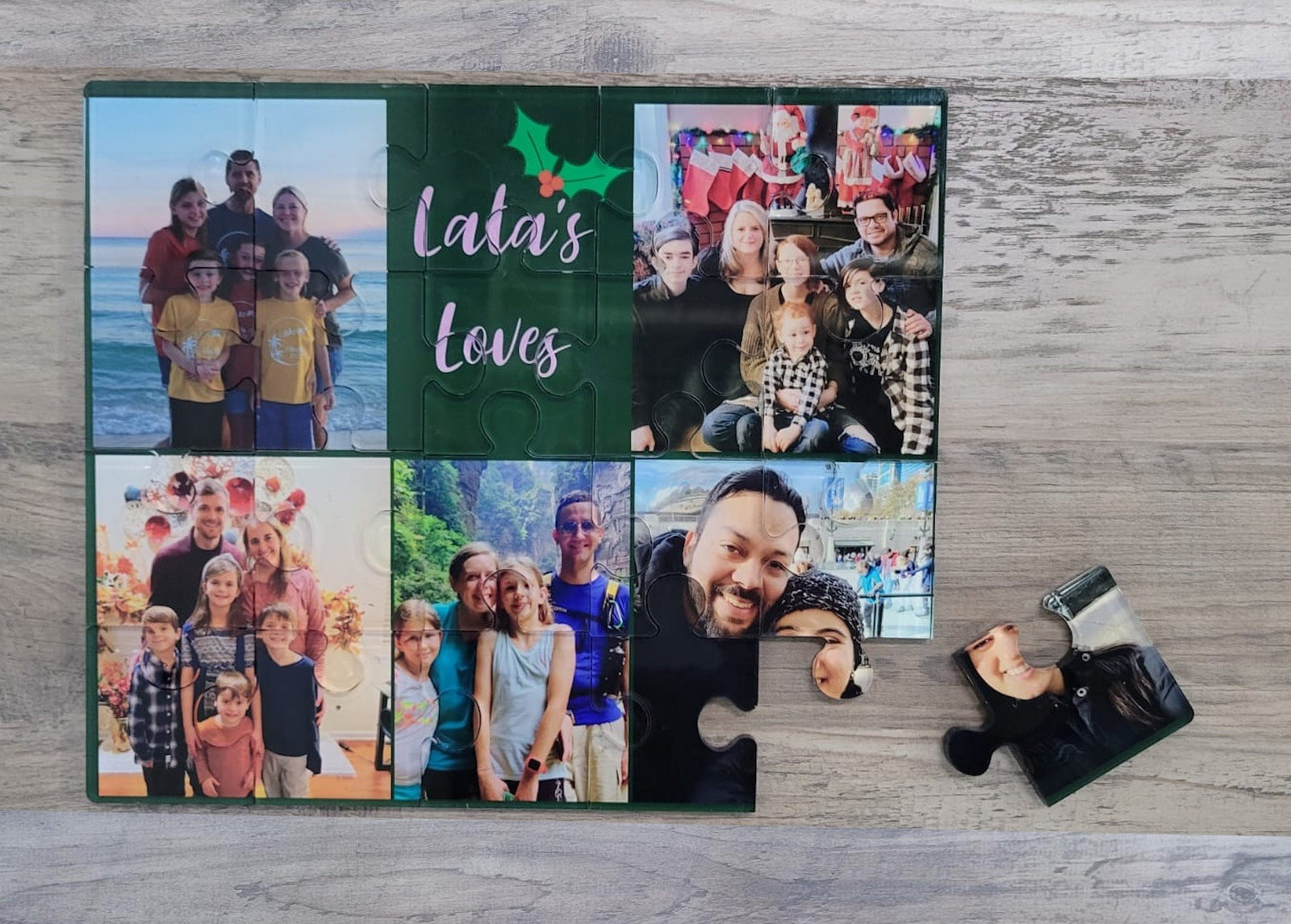 Custom Made Plexiglass Puzzle Family Photo, or any theme ideal for Valentines Day