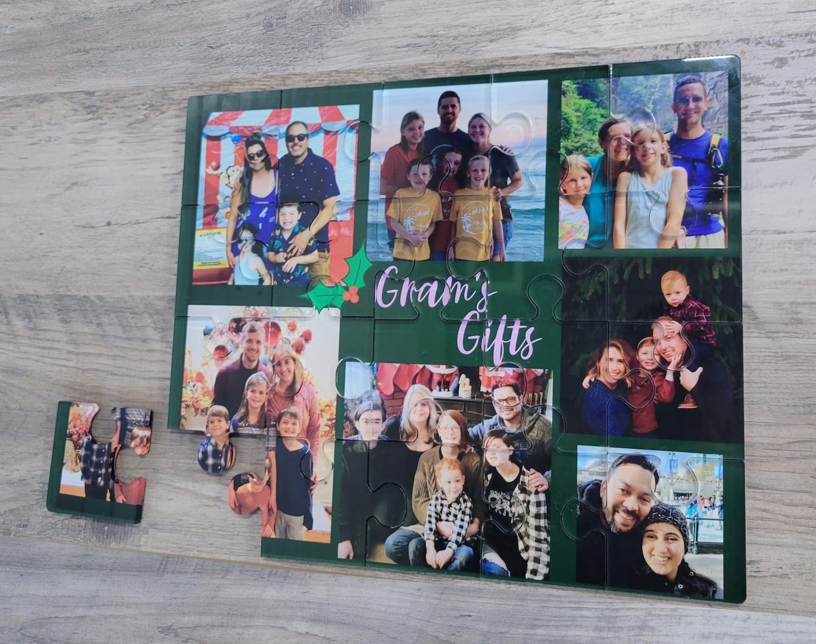 Custom Made Plexiglass Puzzle Family Photo, or any theme ideal for Valentines Day