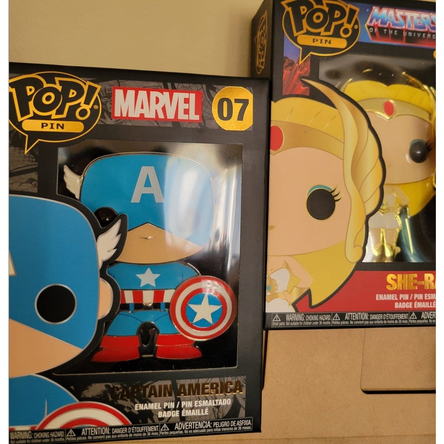 In Box Funko Pop or Funko Pin, Wall Display Case, Bordeless, Shelfless, No Assembly required, just hang on