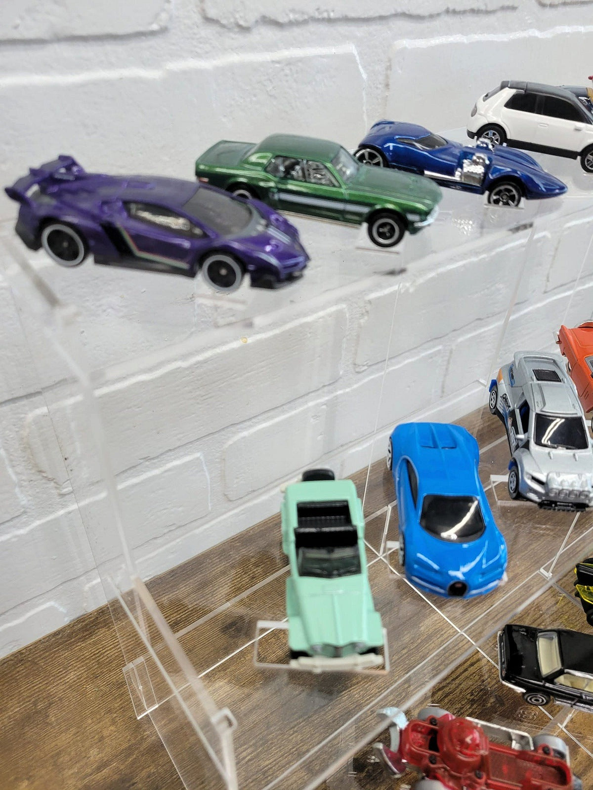 Acrylic Shelf Riser Display Tier, ideal for Detolf: Diecast 1:64 Collectible Cars