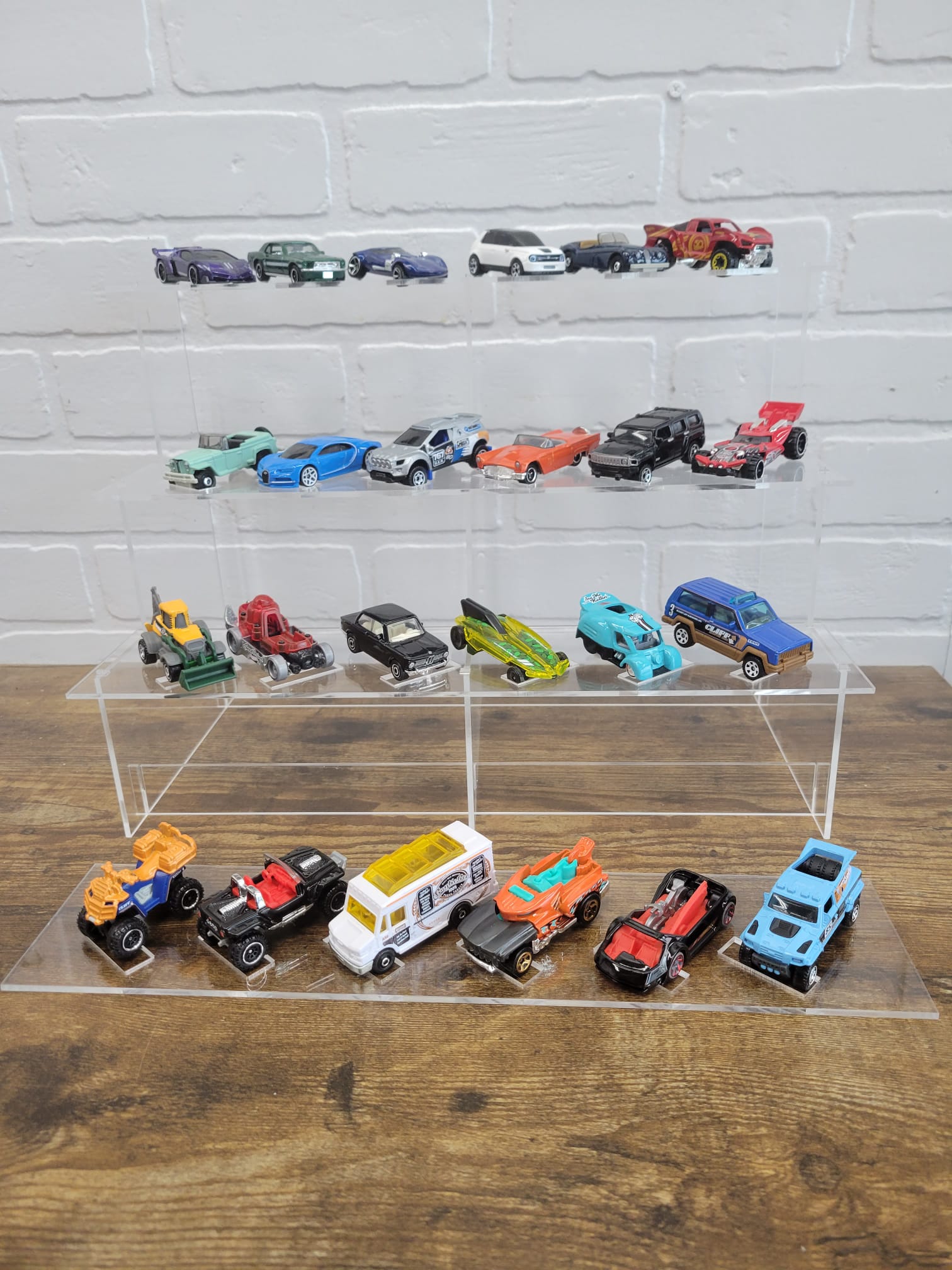 Acrylic Shelf Riser Display Tier, ideal for Detolf: Diecast 1:64 Collectible Cars