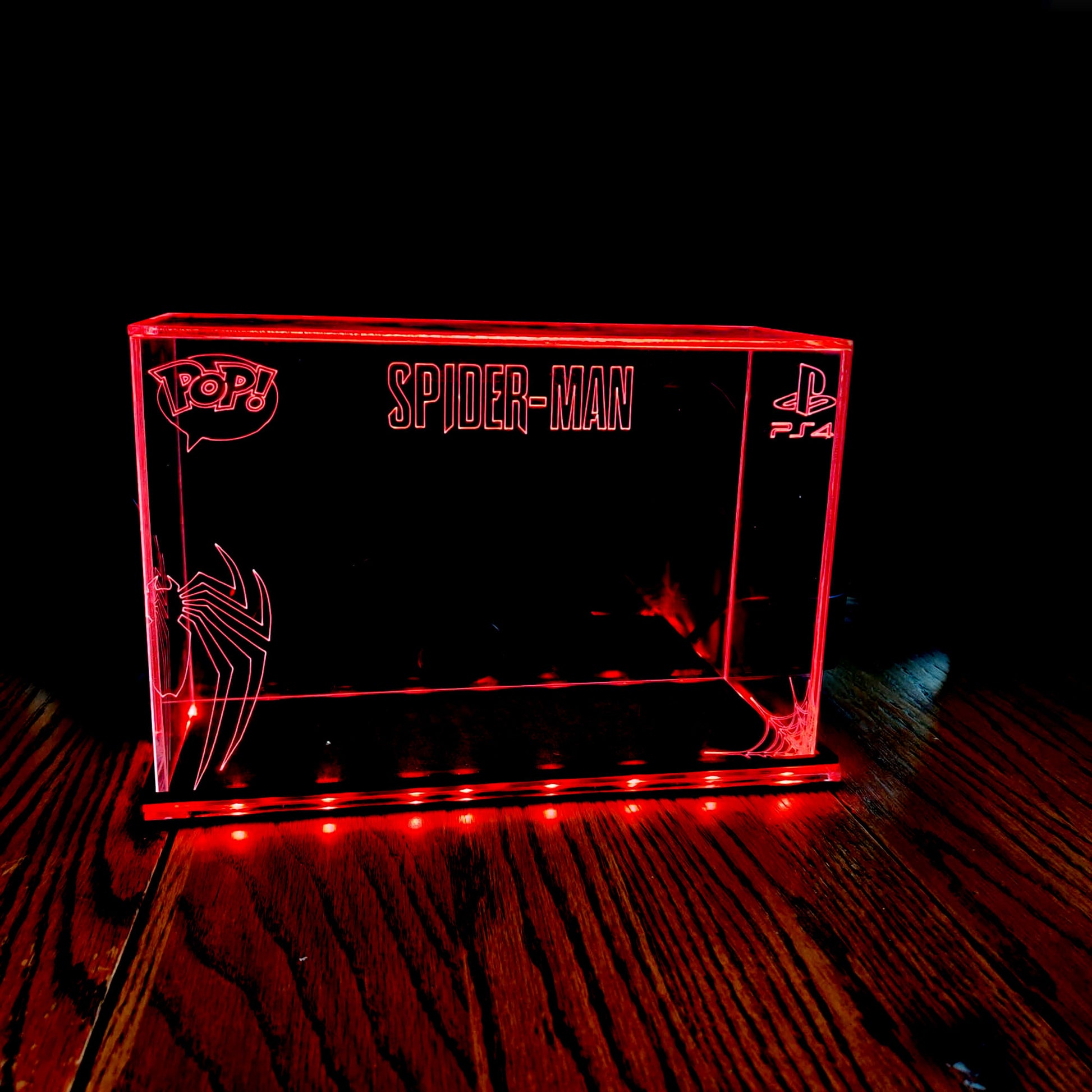 Acrylic LED Display Case for 2 Boxed Funko Pop, custom made