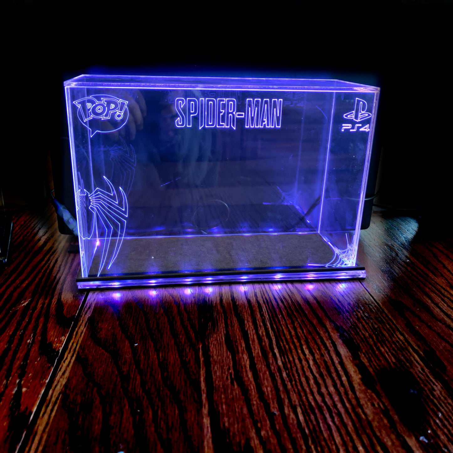 Acrylic LED Display Case for 2 Boxed Funko Pop, custom made