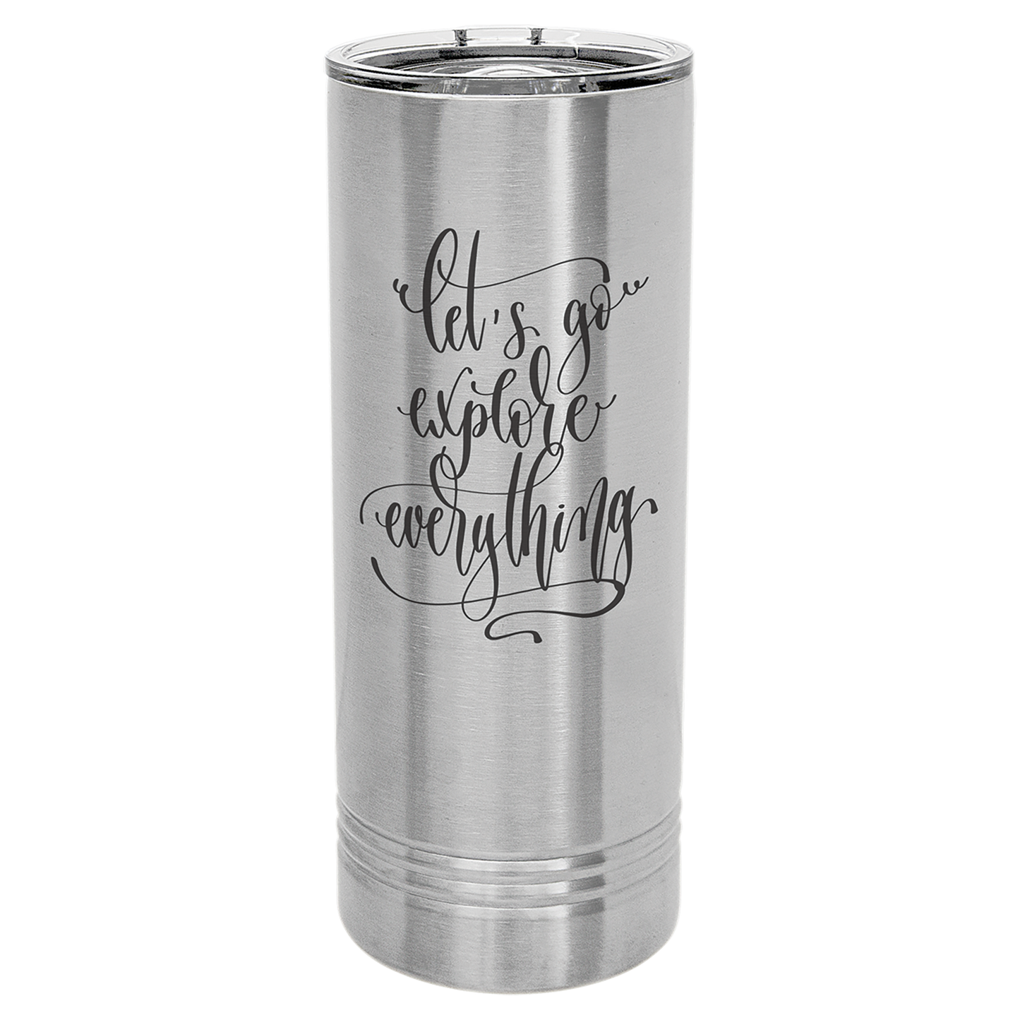 22 oz. Skinny Tumbler with Slider Lid Any Name or Logo