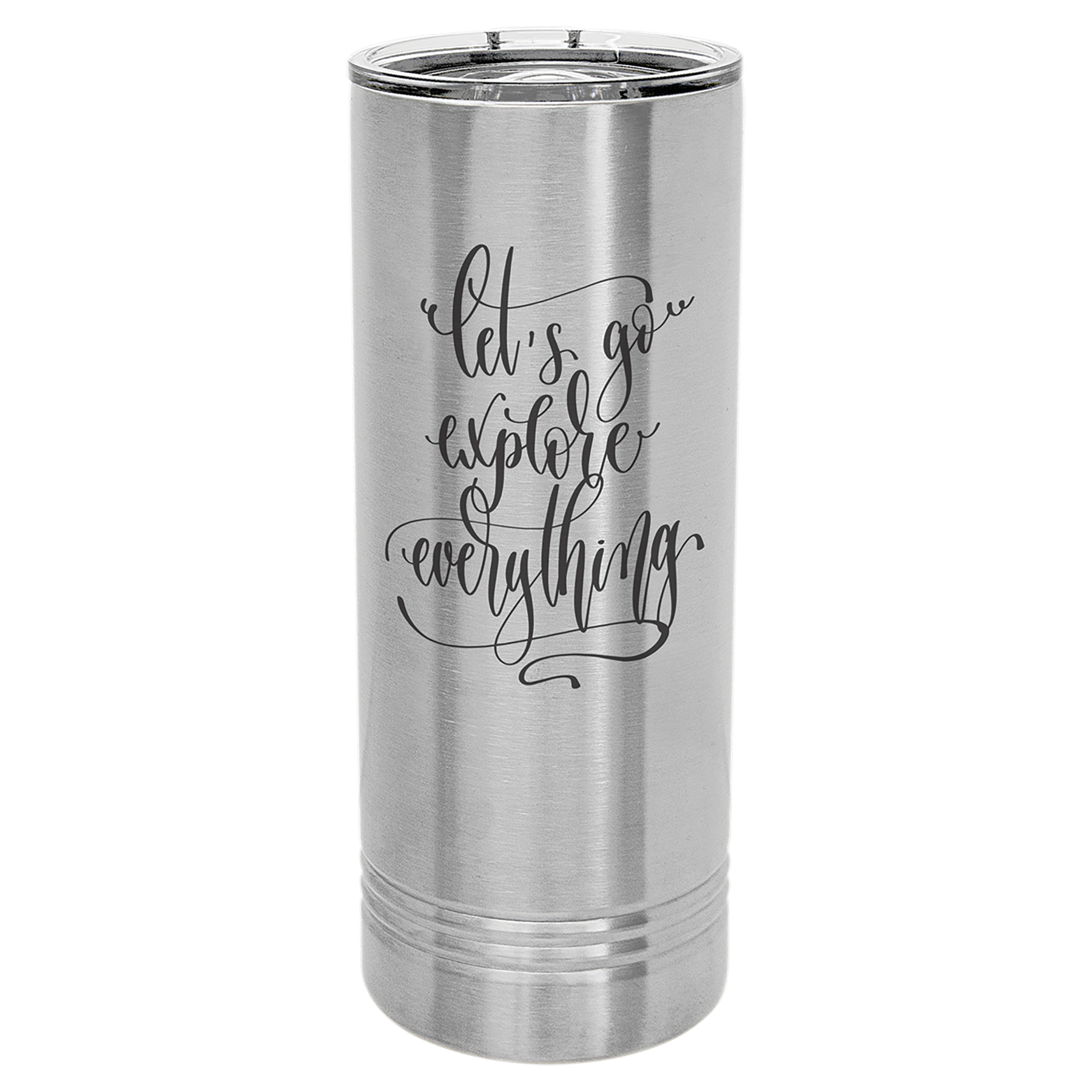 22 oz. Skinny Tumbler with Slider Lid Any Name or Logo