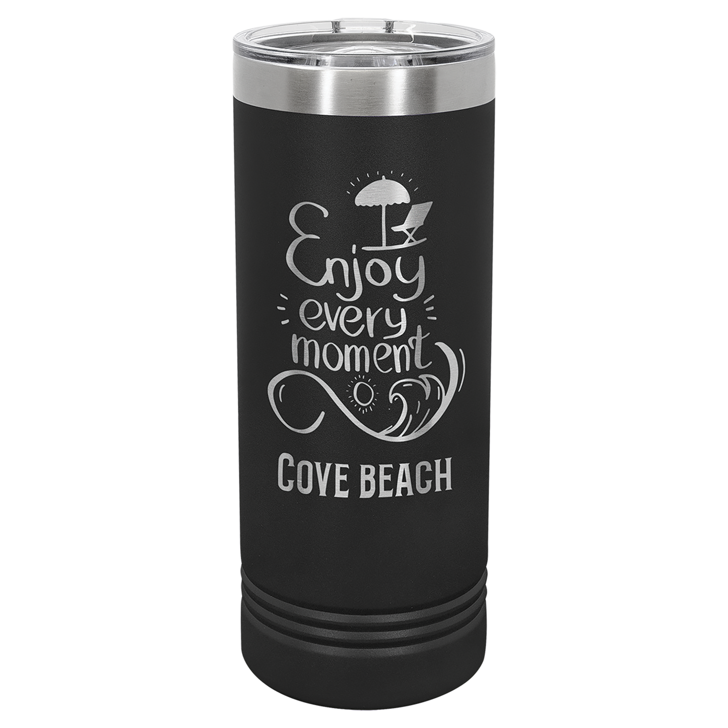 22 oz. Skinny Tumbler with Slider Lid Any Name or Logo