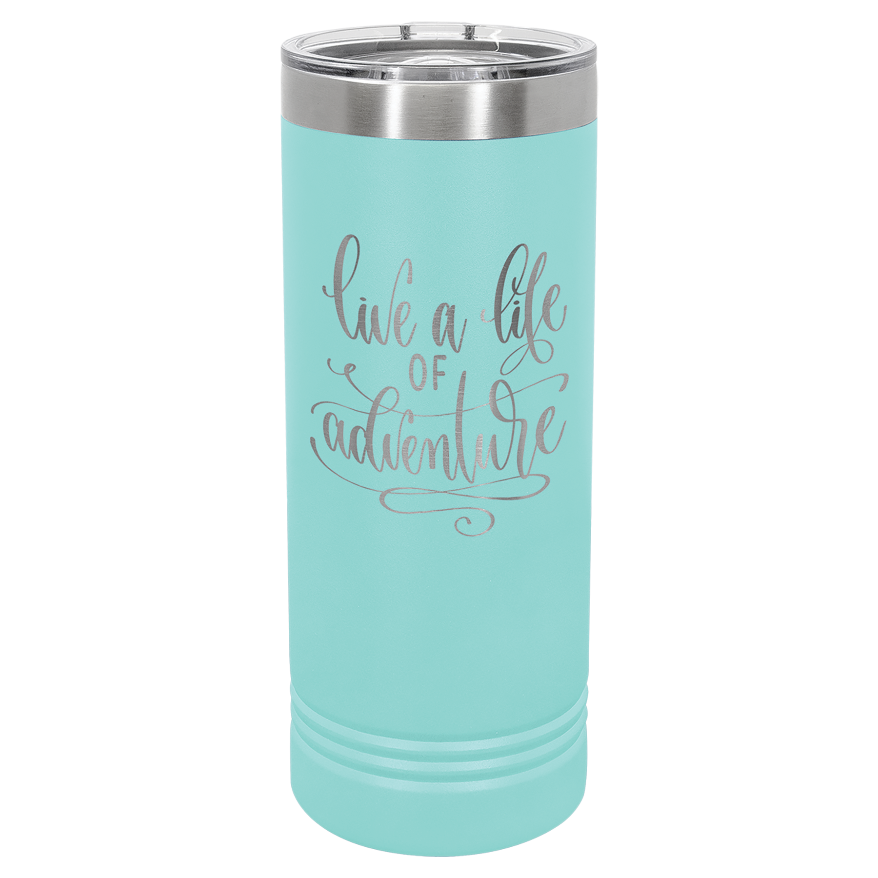 22 oz. Skinny Tumbler with Slider Lid Any Name or Logo