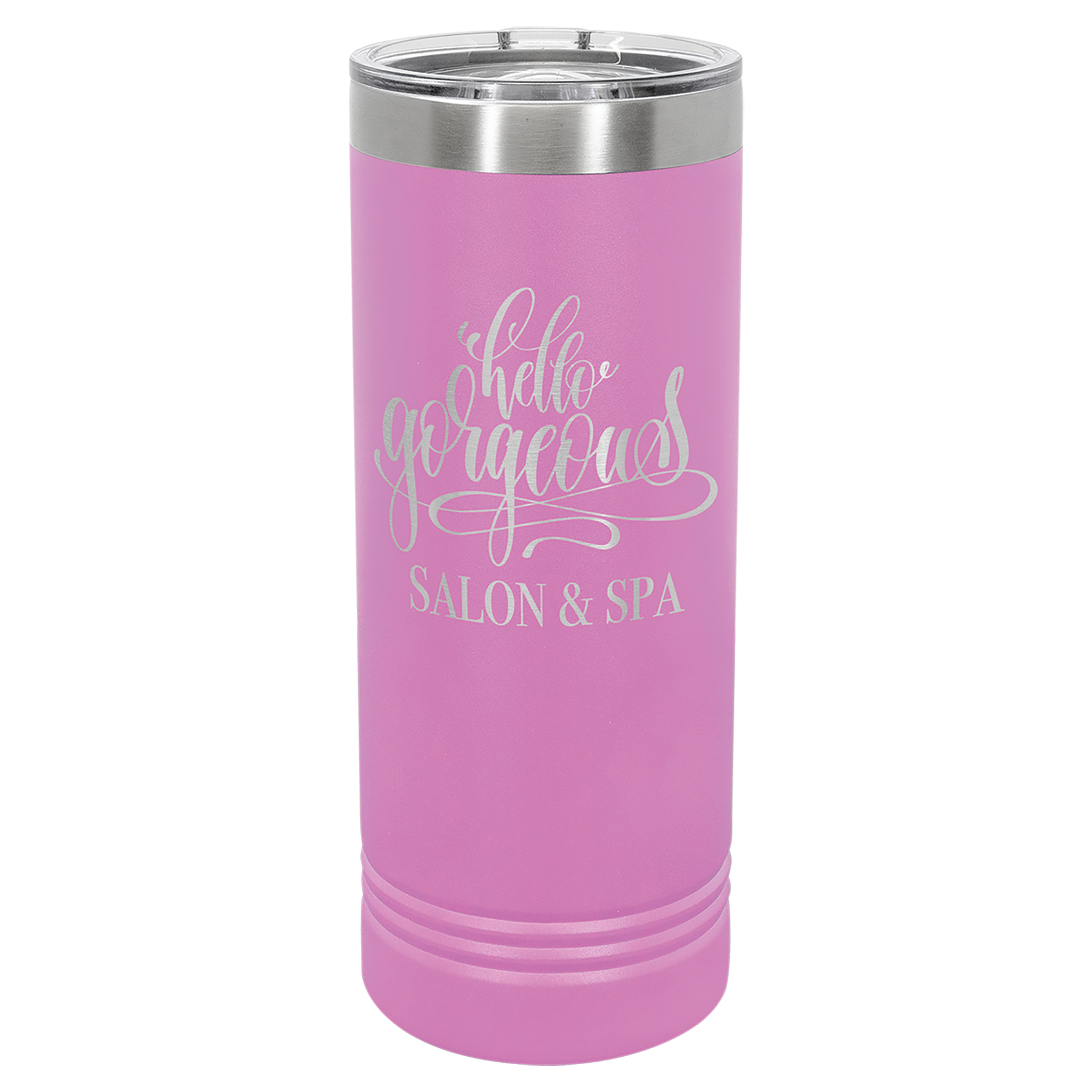 22 oz. Skinny Tumbler with Slider Lid Any Name or Logo