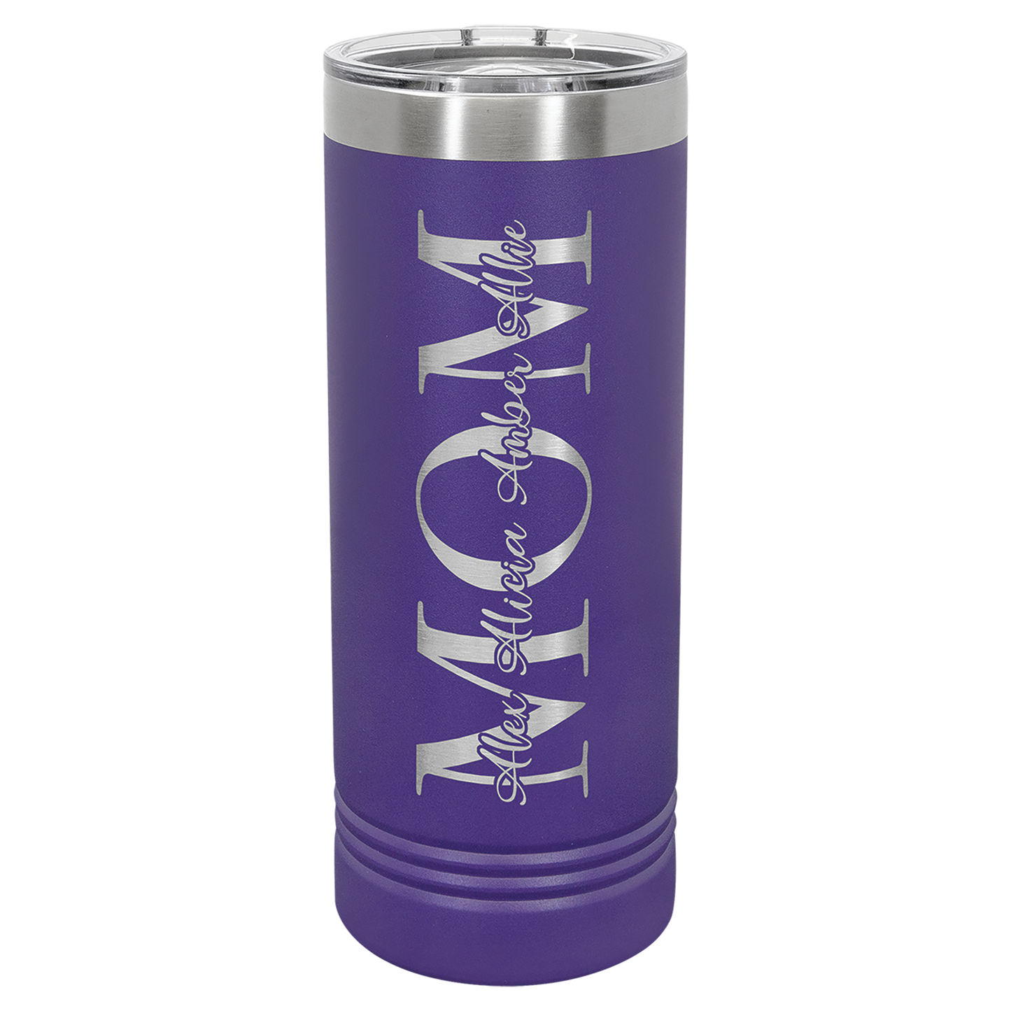 22 oz. Skinny Tumbler with Slider Lid Any Name or Logo