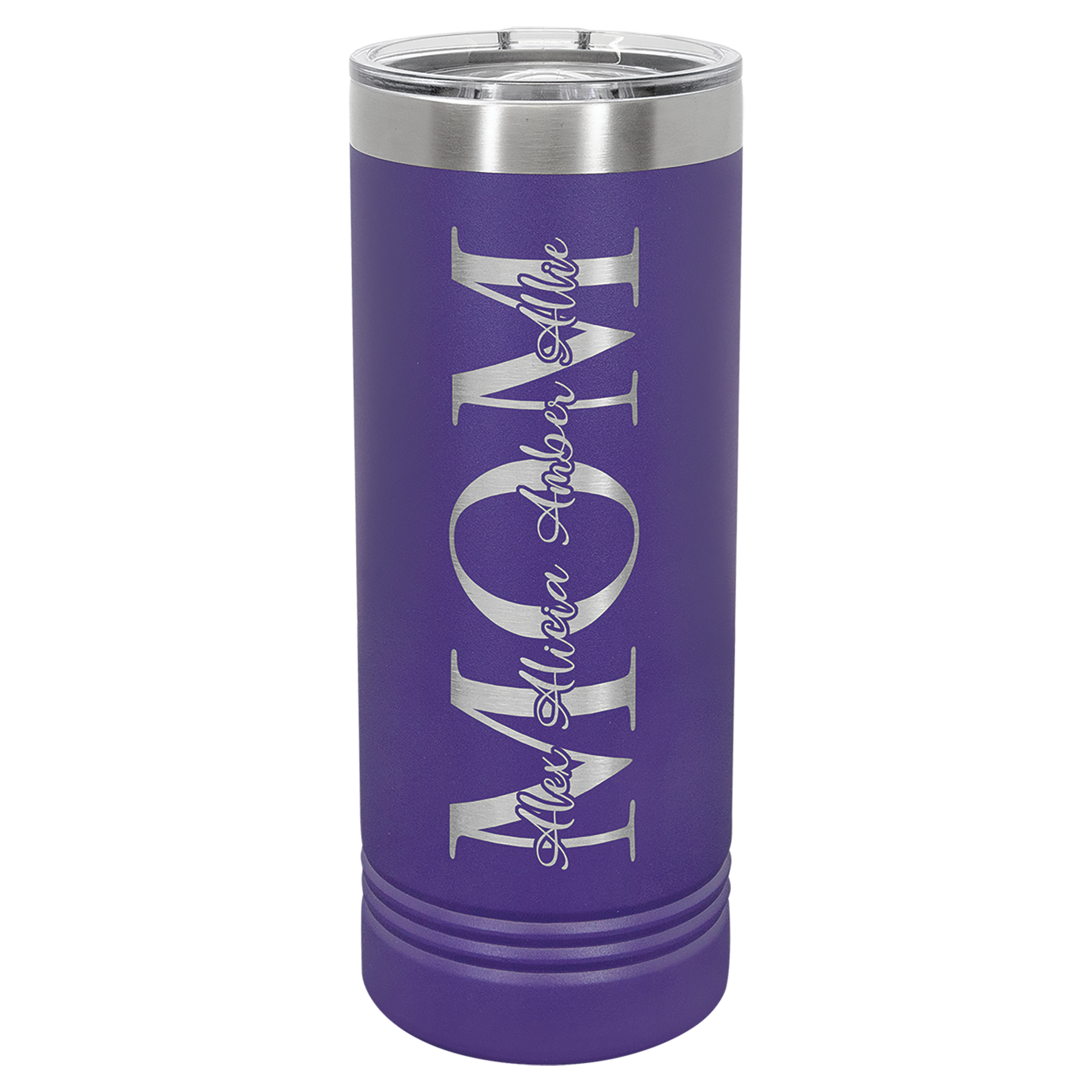 22 oz. Skinny Tumbler with Slider Lid Any Name or Logo