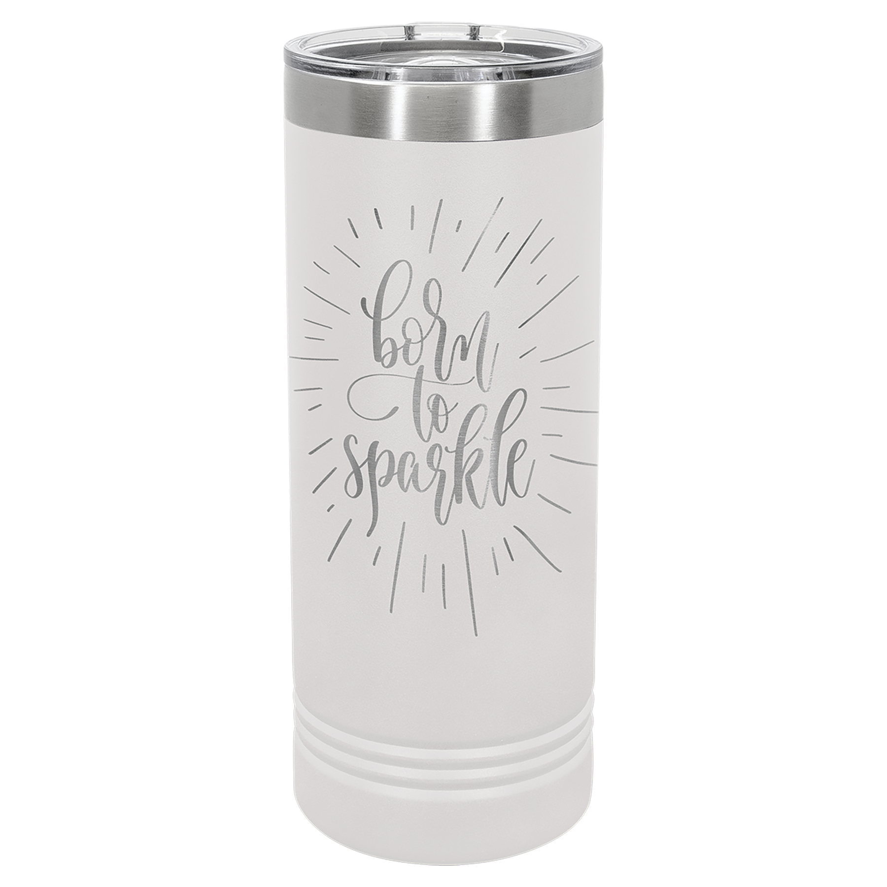 22 oz. Skinny Tumbler with Slider Lid Any Name or Logo