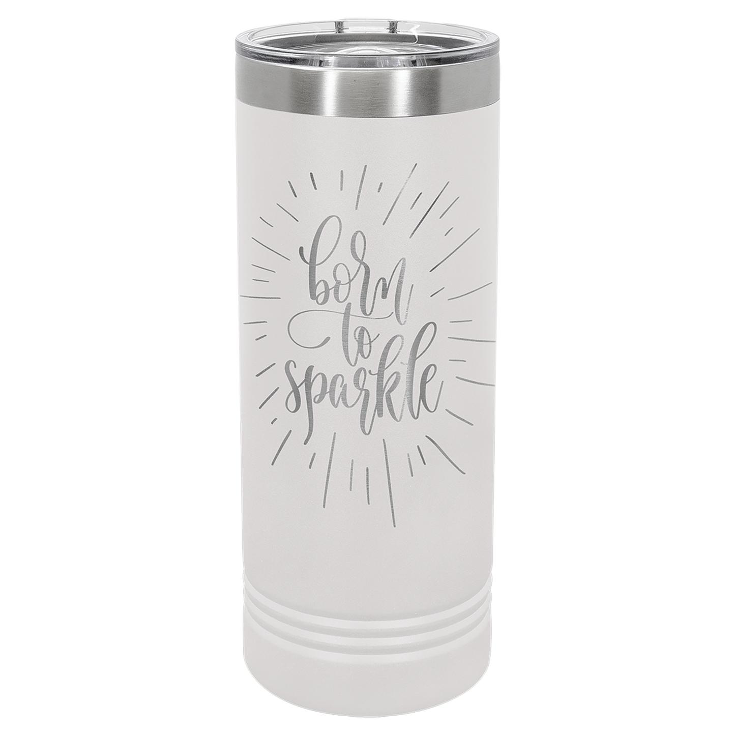 22 oz. Skinny Tumbler with Slider Lid Any Name or Logo