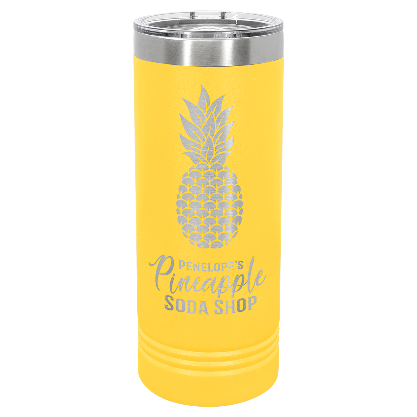 22 oz. Skinny Tumbler with Slider Lid Any Name or Logo