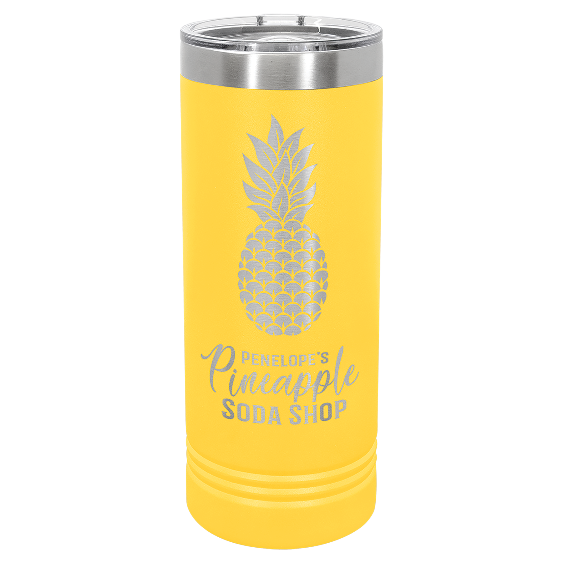 22 oz. Skinny Tumbler with Slider Lid Any Name or Logo