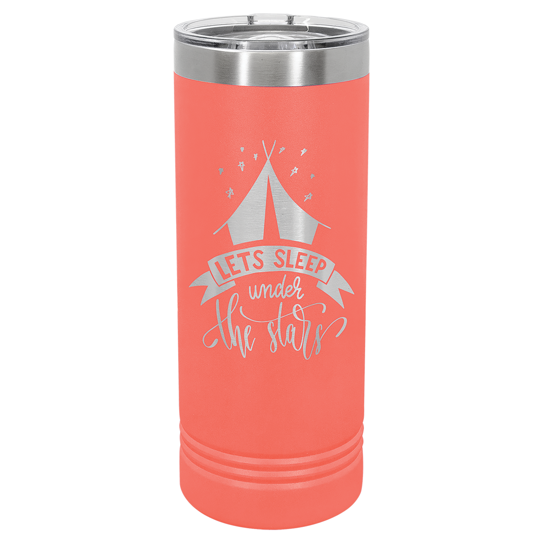 22 oz. Skinny Tumbler with Slider Lid Any Name or Logo