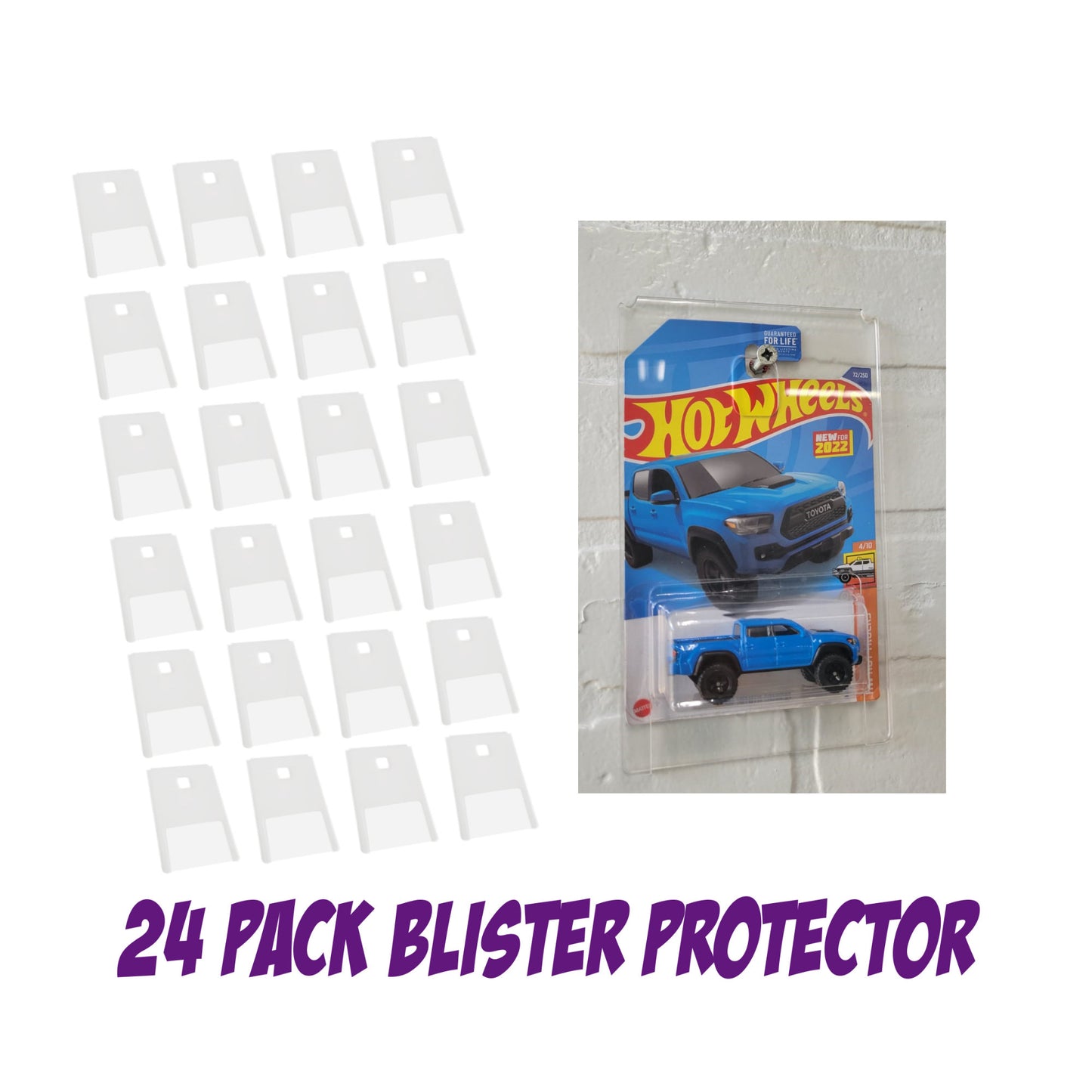 Acrylic Display Single Blister Protector Hot Wheels, Matchbox