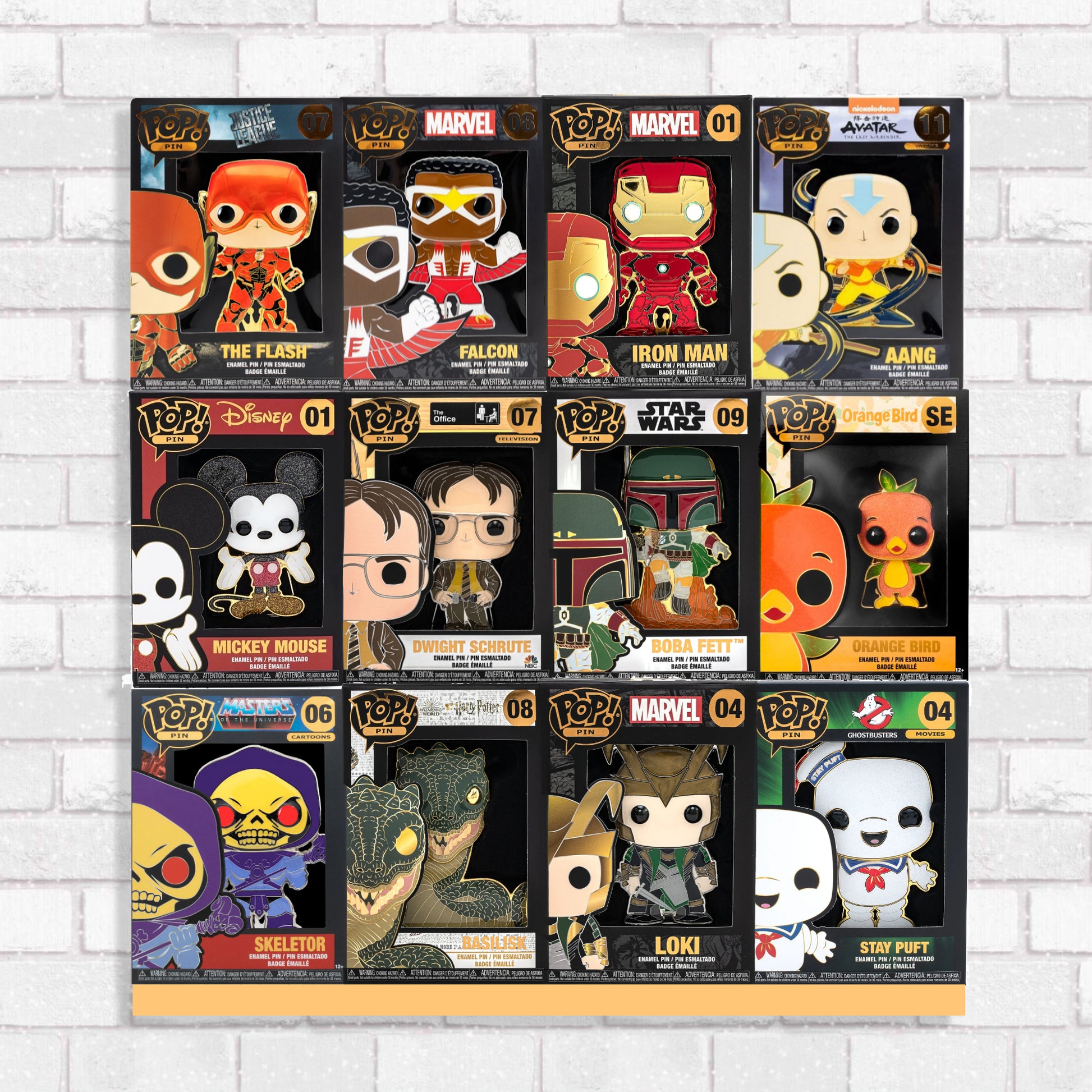 In Box Funko Pop or Funko Pin, Wall Display Case, Bordeless, Shelfless, No Assembly required, just hang on