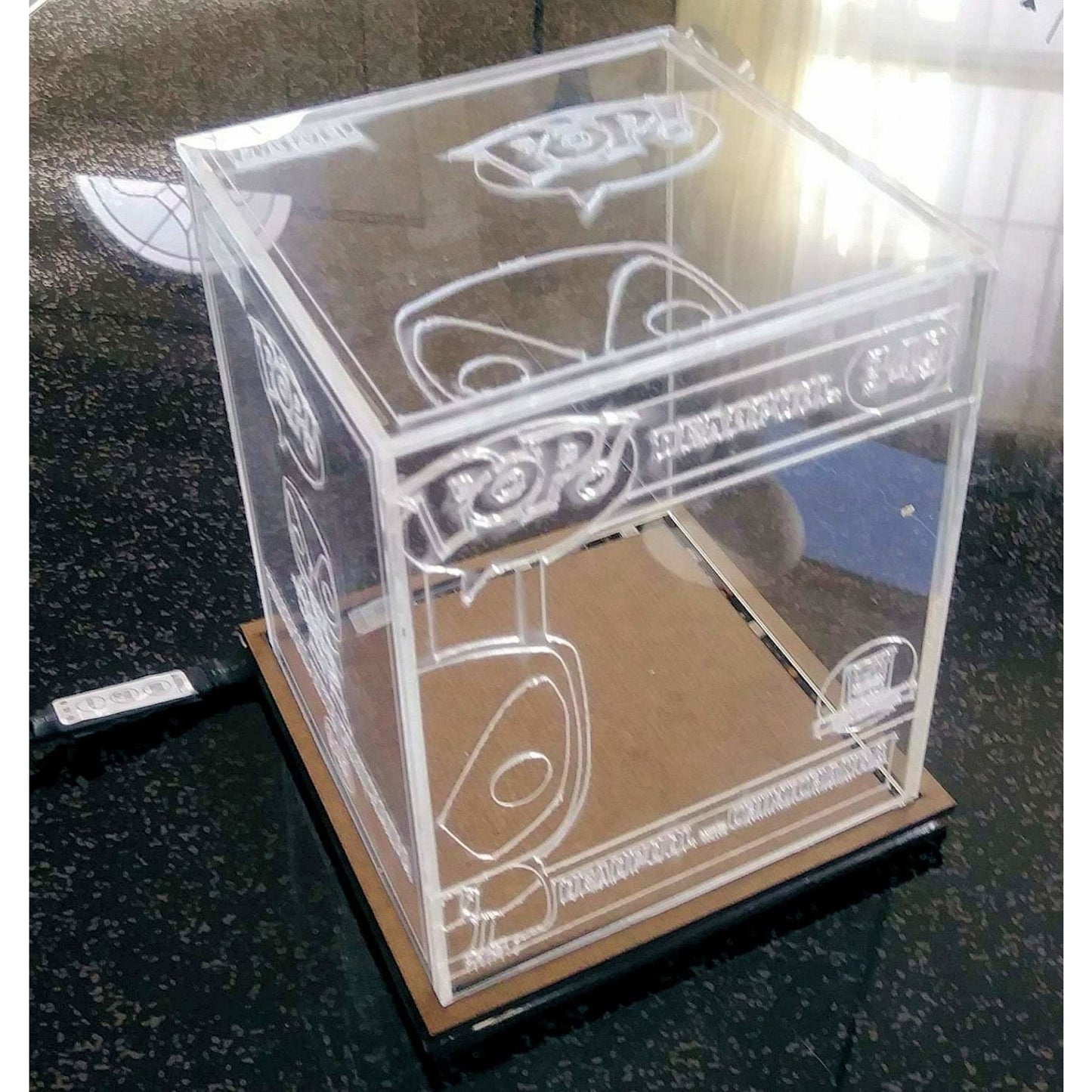 Acrylic Case Box for Unboxed Funko Pop. 3 Sides Design Custom Made Any Character No LED