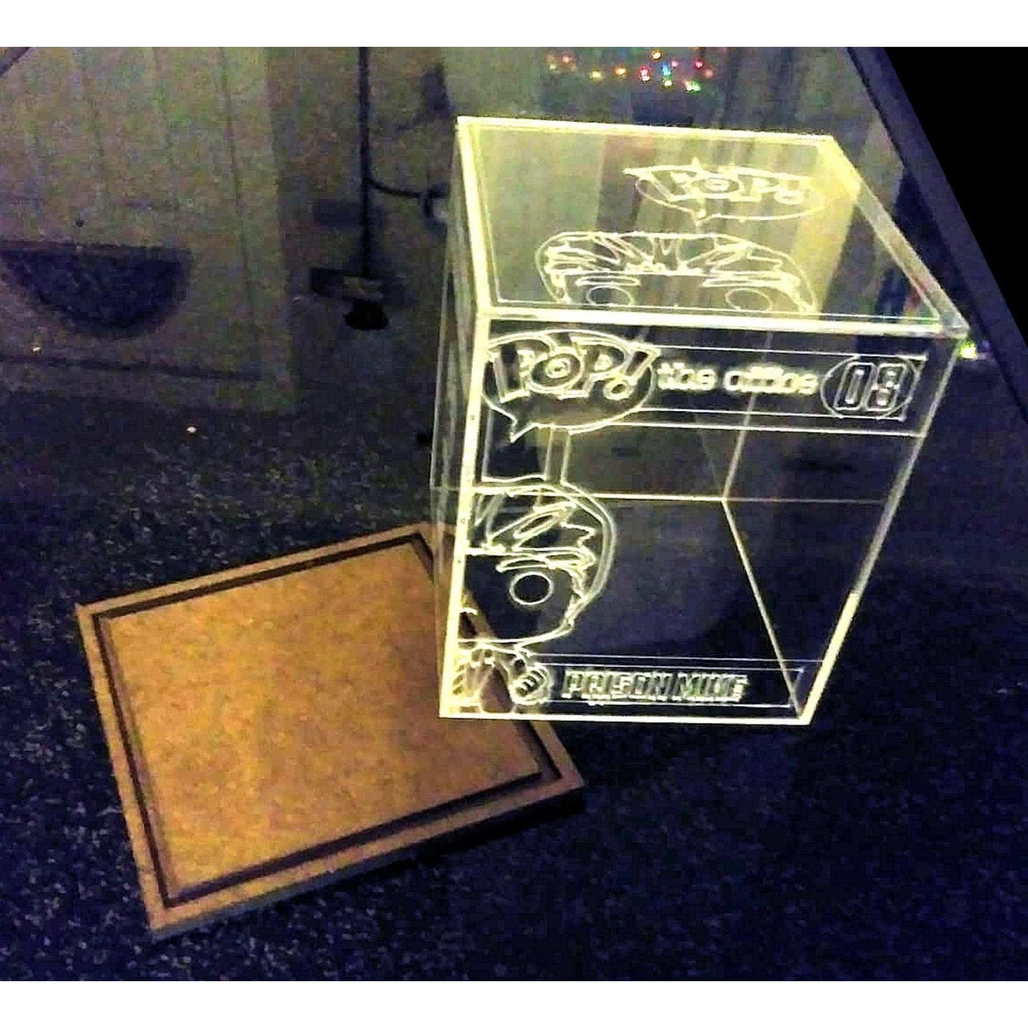 Acrylic Case Box for Unboxed Funko Pop. 3 Sides Design Custom Made Any Character No LED