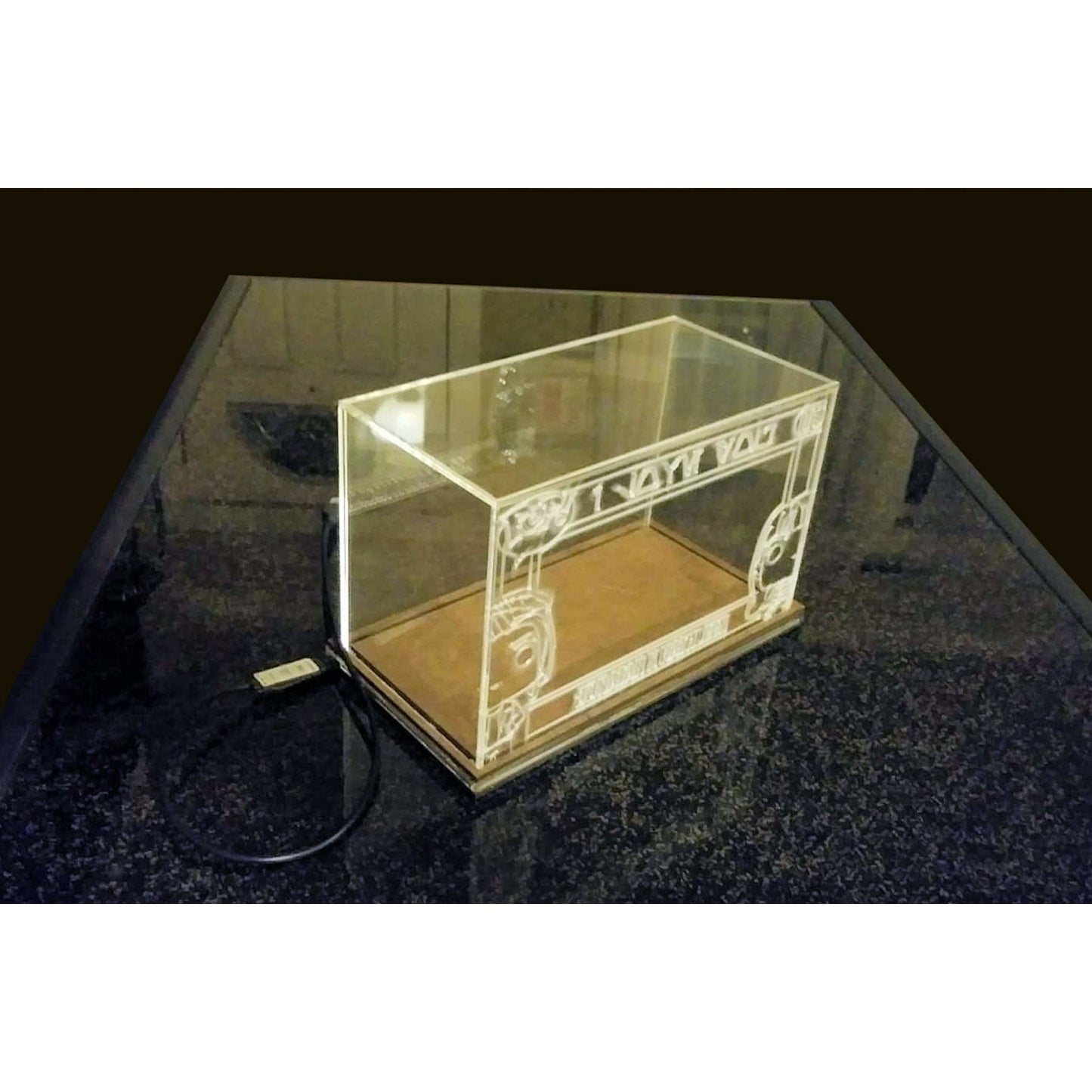 Acrylic Display Case for 2 Unboxed Funko Pop, custom made, No LED Version