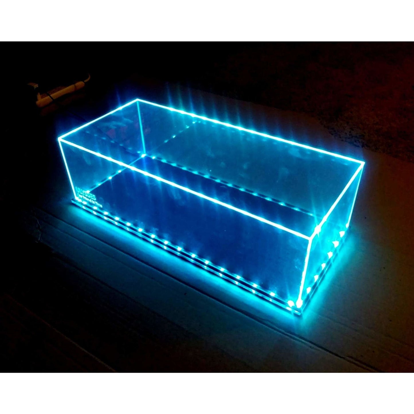 Acrylic Large LED Display Case with inscription